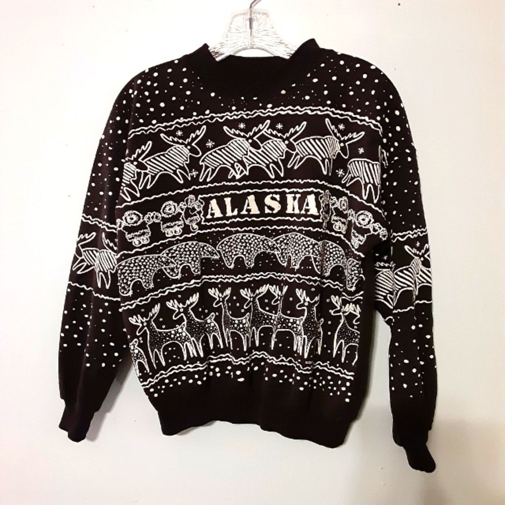 Vintage Caribe Alaska Sweater See Measurements